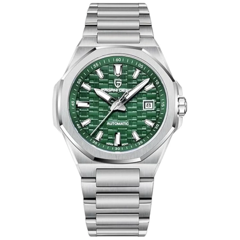 Pagani Design Watches for Men Automatic Watch Green Dial