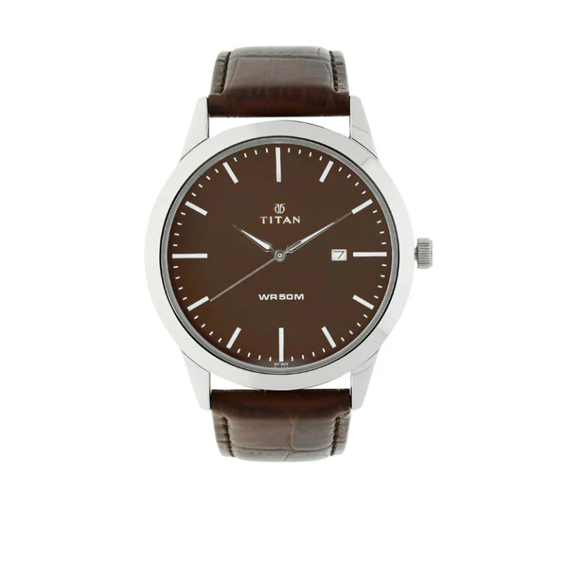 Titan Brown Neo Brown Dial Analog Watch For Men