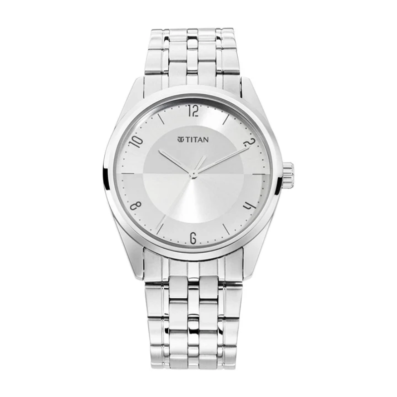 Titan Neo Economy Analog Silver Dial Men's Watch
