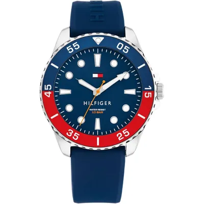 Tommy Hilfiger Oceanic Blue Silicone Strap Men's Watch