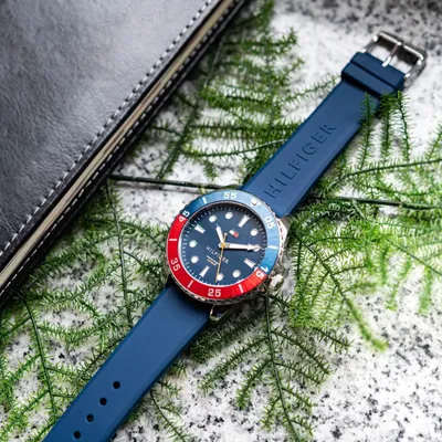 Tommy Hilfiger Oceanic Blue Silicone Strap Men's Watch