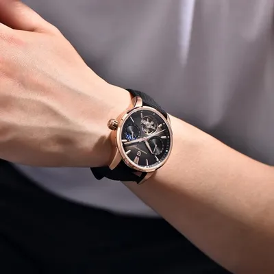 Pagani Design Tourbillon Moon phase Brown Dial Men's