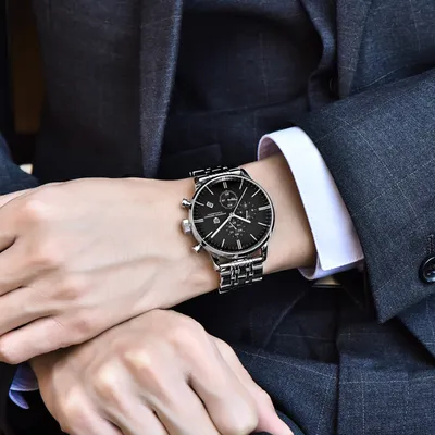 Pagani Design Quartz Black Dial Men's Watch