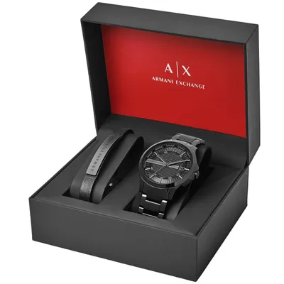 A|X Armani Exchange Men's Watch, Three-Hand Stainless Steel Watch for Men