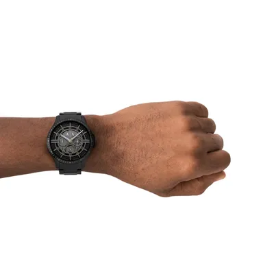 Armani Exchange Analog Black Dial Men's Stainless Steel Watch