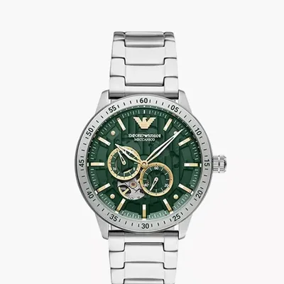 Emporio Armani Mario Automatic Green Dial Men's Watch