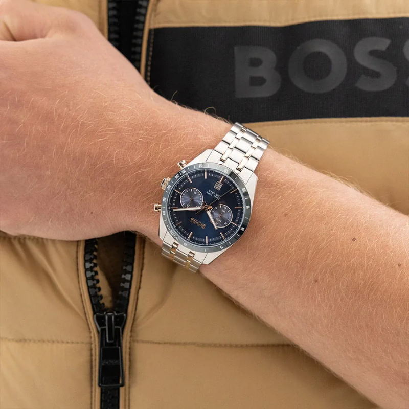 Hugo Boss Tourmaster Silver Men's Watch 