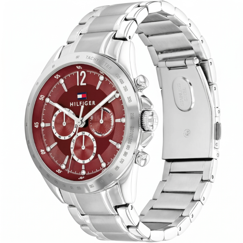 Tommy Hilfiger Multifunction Dial Stainless Steel Watch