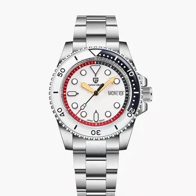Pagani Design Automatic Day-Date White Dial Men's Watch