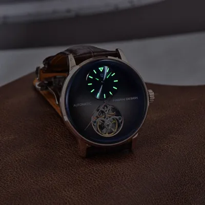 Pagani Design PD-1796 Blue Open Heart Automatic Men's Watch