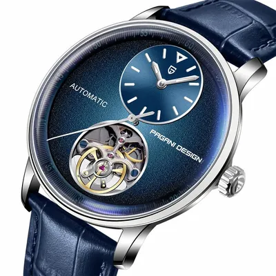 Pagani Design PD-1796 Blue Open Heart Automatic Men's Watch