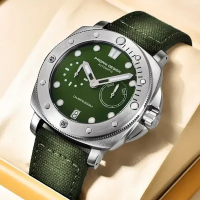 Pagani Design Diver's Automatic Green Dial Men's Watch