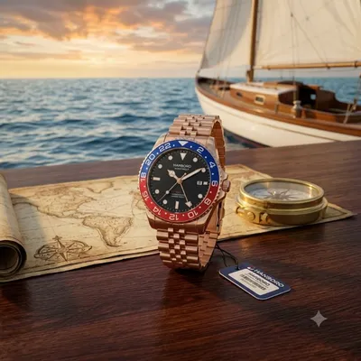 HANBORO-007-2 Automatic GMT Watch
