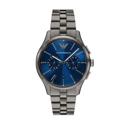 Emporio Armani Men's Chronograph Gunmetal Stainless Steel Watch