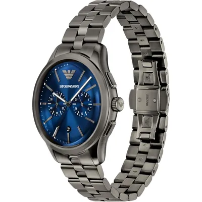 Emporio Armani Men's Chronograph Gunmetal Stainless Steel Watch