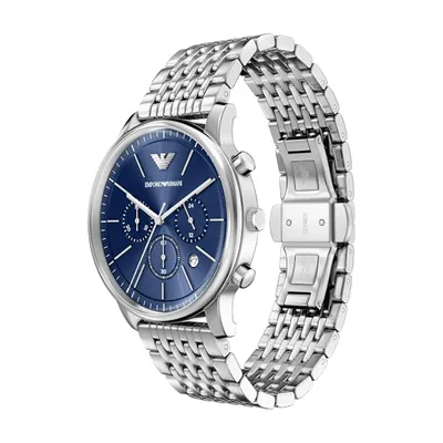Emporio Armani Silver Quartz Stainless Steel Watch