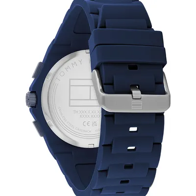 Tommy Hilfiger Men's Analog Quartz Watch with Silicone Strap Watch