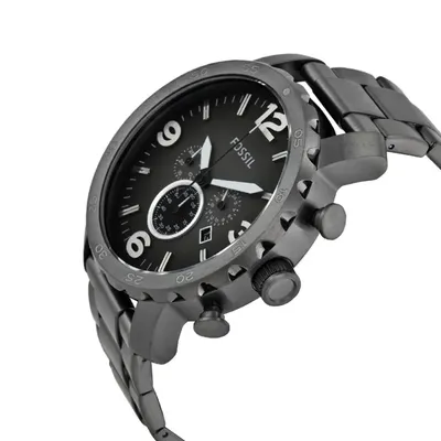 Fossil Nate Chronograph Quartz Smoke Dial Men's Watch