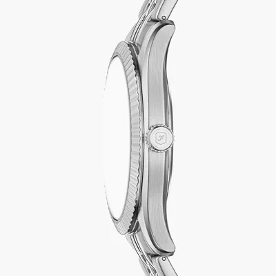 Fossil Men's Campbell Three-Hand Day-Date Stainless Steel Watch