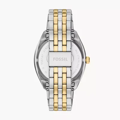 Fossil Campbell Blue Dial 42mm 2 tone Men's Watch - FS6141