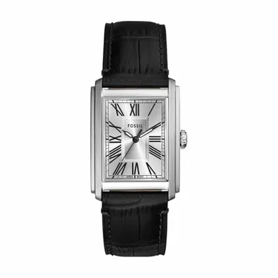 Fossil Men's Analog Quartz Watch with Leather Strap FS6078
