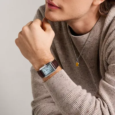 Fossil Men's Caraway Quartz Stainless Steel Three-Hand Watch