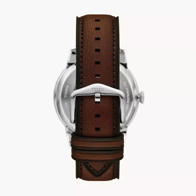 Townsman 44mm Automatic Brown Leather Watch