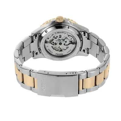 Fossil FB-01 Automatic Skeleton Blue Dial Men's Watch