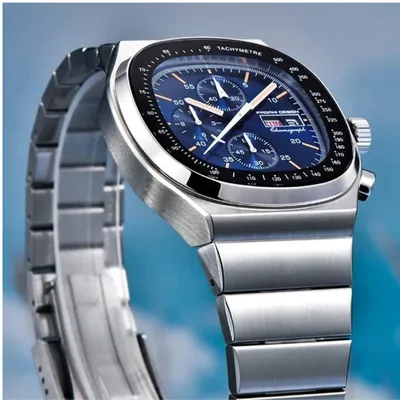 Pagani Design Silver Dial Chronograph Men's Watch
