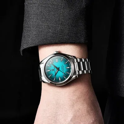 Pagani Design Aqua Terra Vivid Gradient Blue Dial Men's Watch