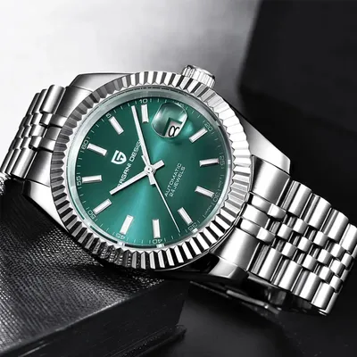 Pagani Design Sapphire Crystal Green Dial Men's Watch