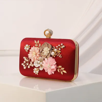 Handmade Sweet Flower Clutch Bag