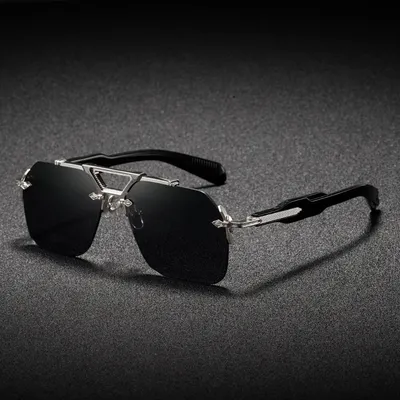 Crystal Edge Metal Sunglass