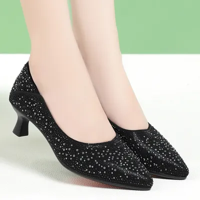 Sequin Beaded Pump Shoes