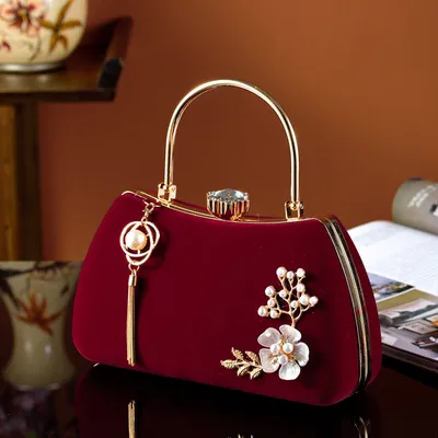 New Retro Tassel Flannel Bag