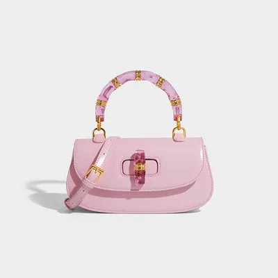 Simple Trendy  Crystal Bamboo Bag