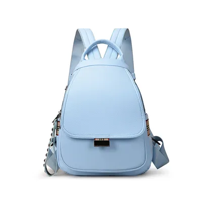 Soft leather women backpack 
