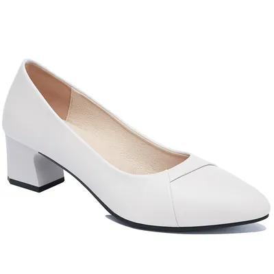 Shallow mouth Soft leather pump
