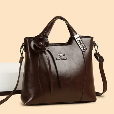 Soft Leather Large Capacity Shoulder Bag