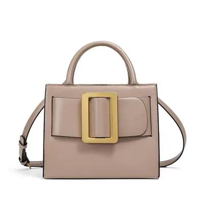 Spring and Summer Pure Color Texture Shoulder Bag