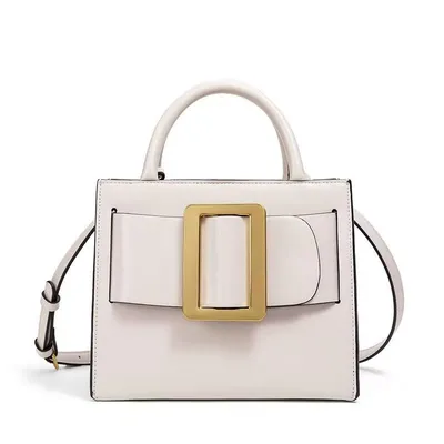 Spring and Summer Pure Color Texture Shoulder Bag