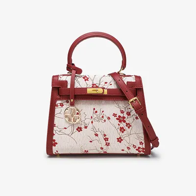 National Style Embroidered Platinum Bag