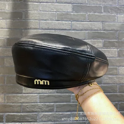 Royal Newsboy PU Leather Cap