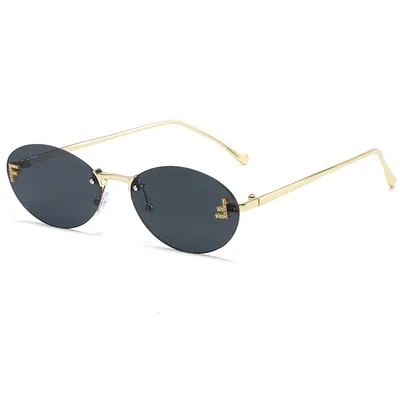 Crystal Oval Luxe Sunglass