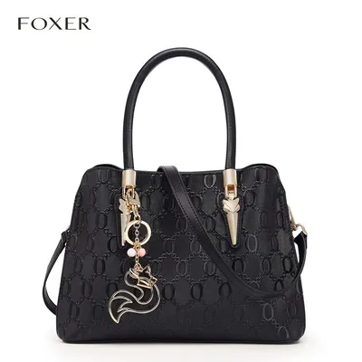 Light luxury double-layer cowhide tote bag 