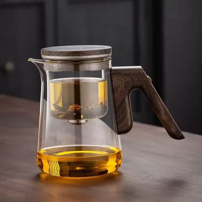NEW MAGNETIC FULL GLASS CLASSIC TOP POT TEA MAKER