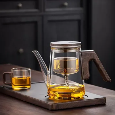 NEW MAGNETIC FULL GLASS CLASSIC TOP POT TEA MAKER
