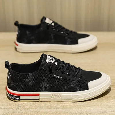 Retro Printed Canvas Shoes for Men,