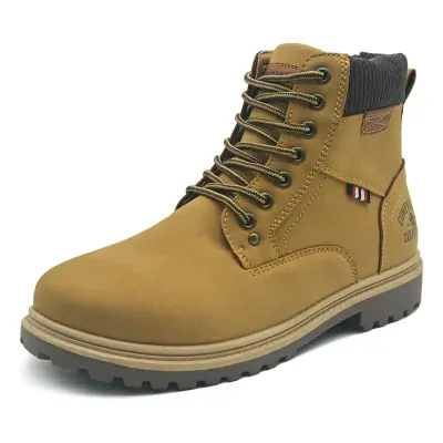 MEN CASUAL LEATHER SPORTS HIKING BOOTS