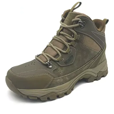 LEATHER HIGH TOP CASUAL BOOTS FOR MEN